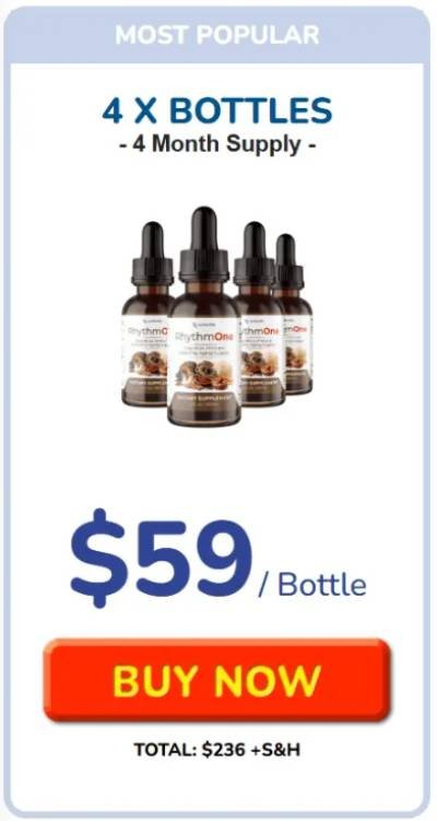 RhythmONE 4 bottles bundle deal for cognitive support formula